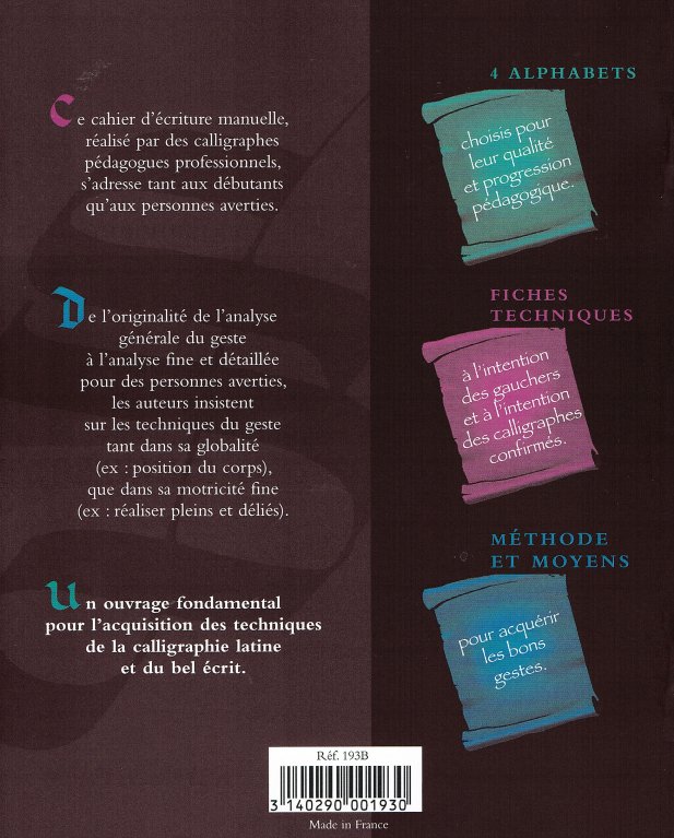 Cahier De Calligraphie Réutilisable – Coin Des Malins