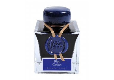 Encre Herbin 1670, "Bleu Océan"