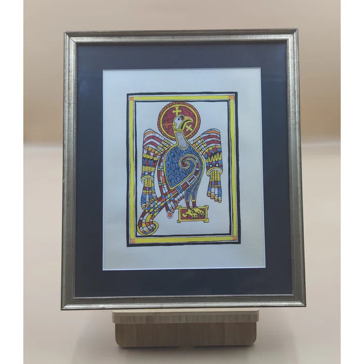 Illumination Attribute of St John, on goat parchment