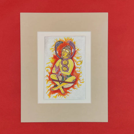 Bouddha enluminé sur papier de haute qualité