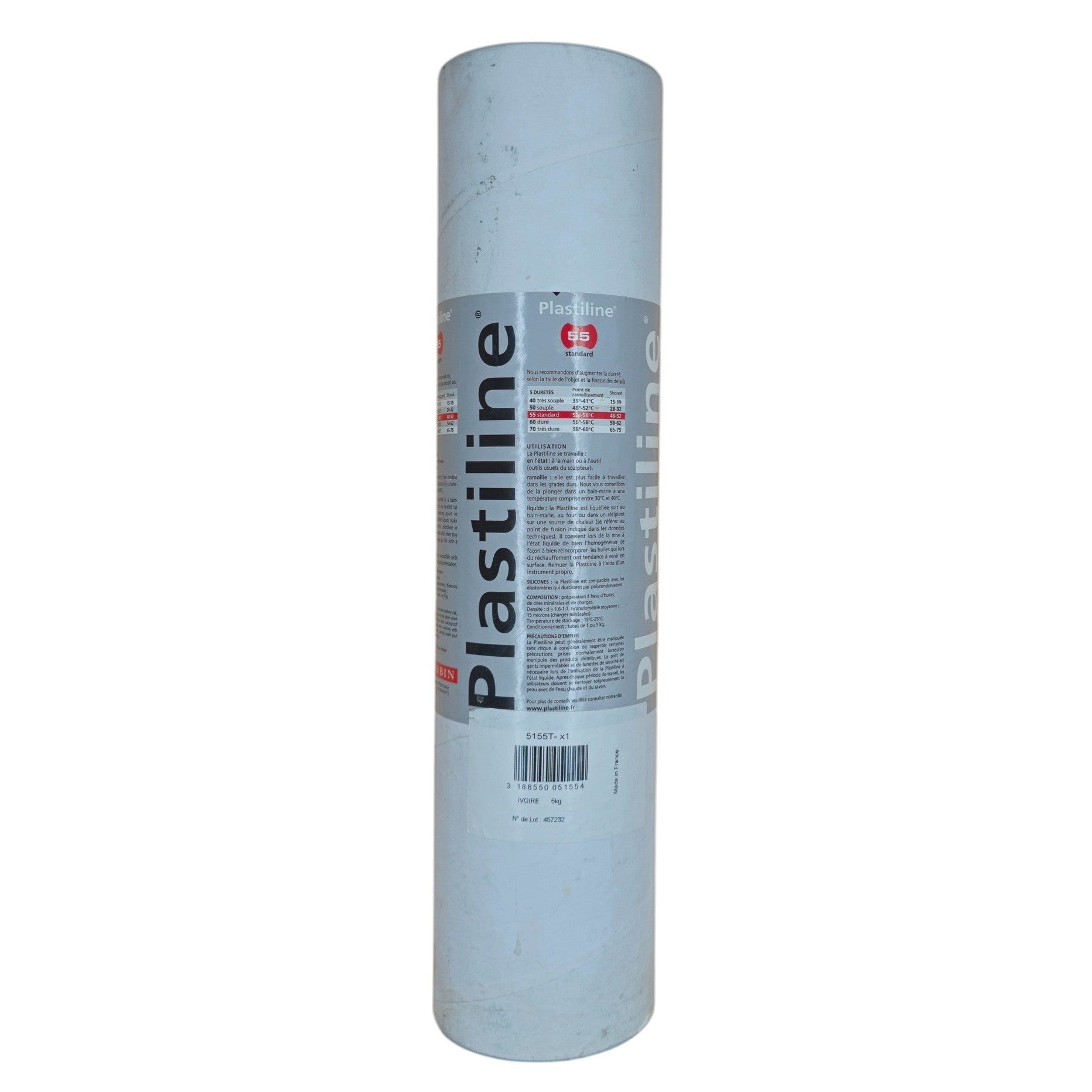 Ref: 9422-1 Plastiline 55 ivory in 1 kg or 5 kg tube