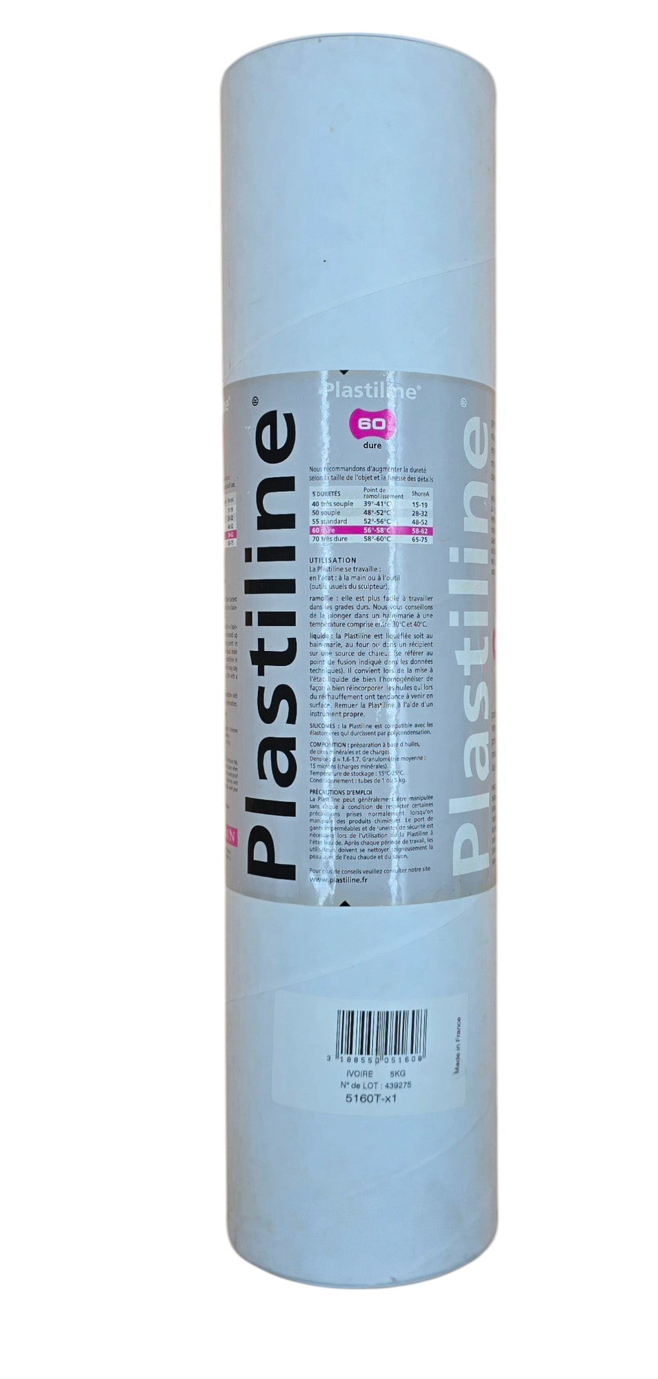 Ref: 9422-3 Plastiline 60 ivory in 1 kg or 5 kg tube