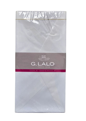Ref: 00029236-2 Paquet de 20 enveloppes gommées doublées 11x22 cm 100g, Toile impériale, Blanc