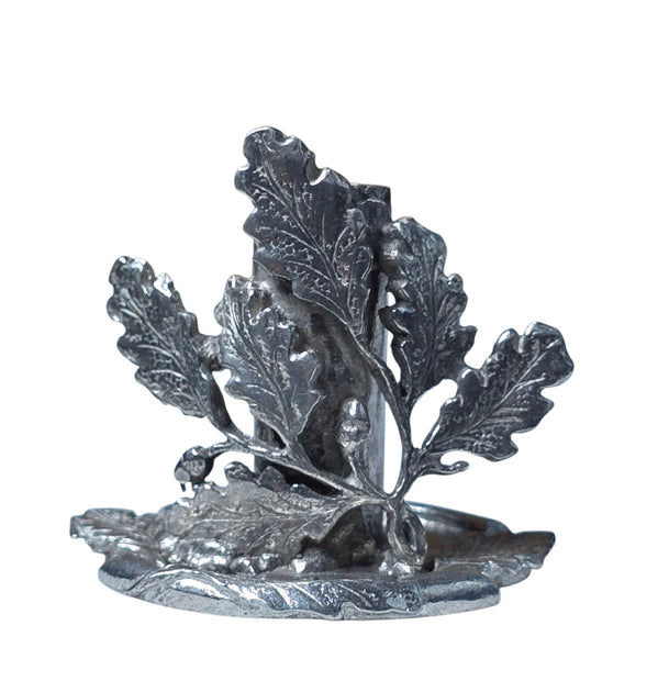 Ref : 0006321-2 Repose-plume en étain " Chêne "
