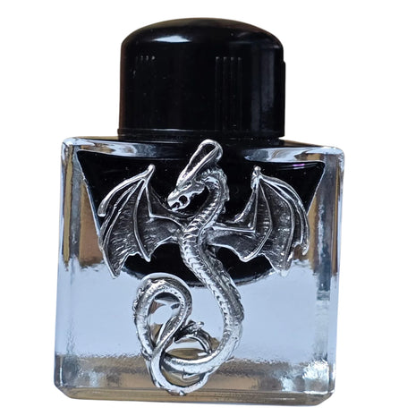 Ref: 1561: Encrier Cube Dragon, Violon, Fleurs de lys