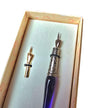 Ref: 140-3 Porte-Plume en verre de Murano Uni possibilité plume de cristal