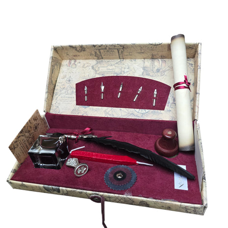 Ref: 0000453-2 Coffret " Fleur de Lys, cire et sceau à cacheter "