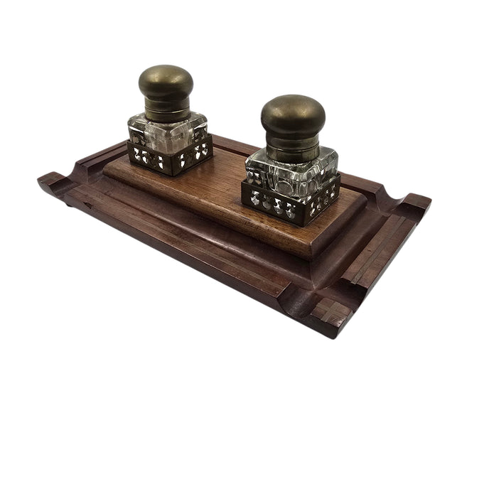 Le Rituel des Deux Encres. Encrier en Bois