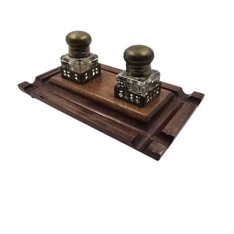 Le Rituel des Deux Encres. Encrier en Bois