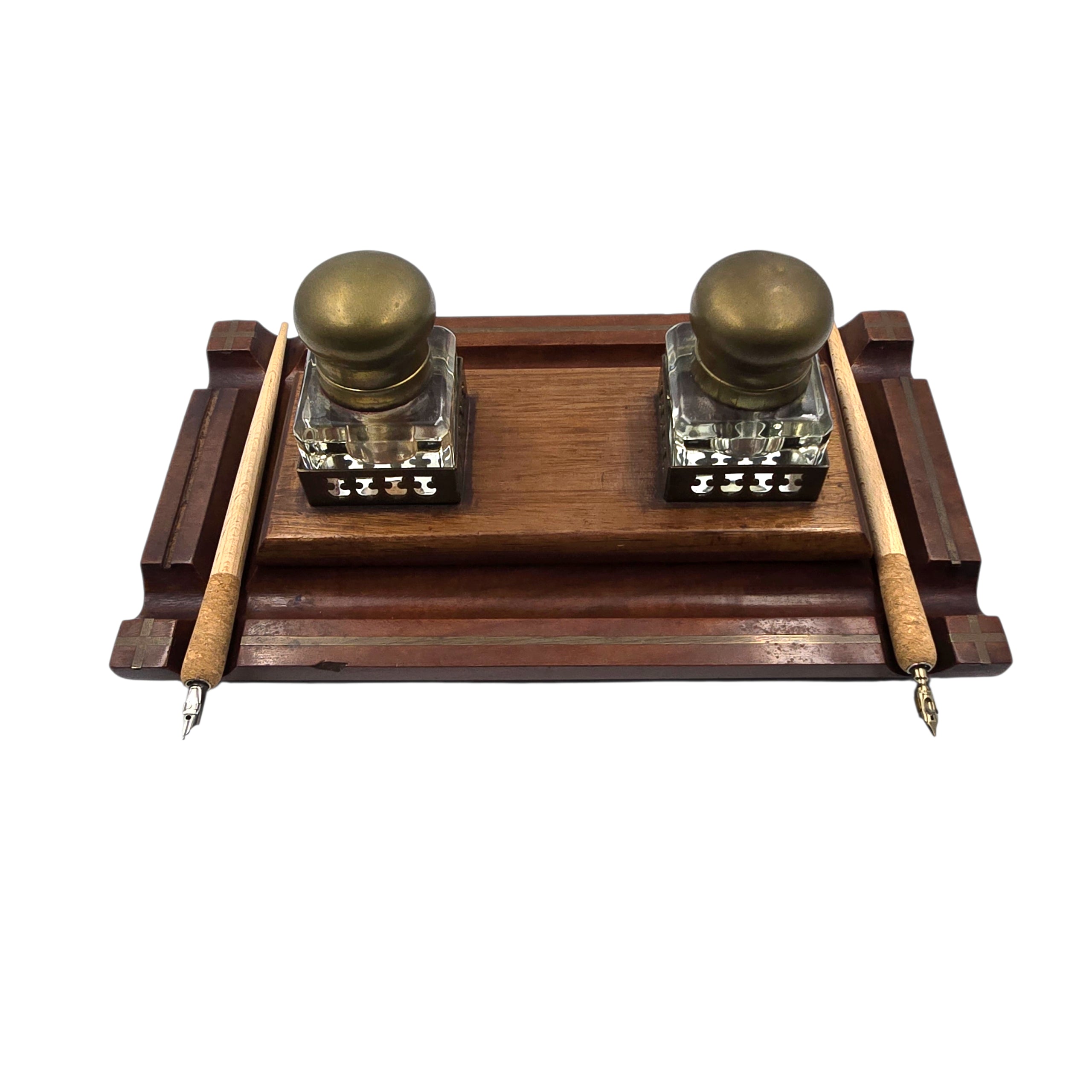 Le Rituel des Deux Encres. Encrier en Bois