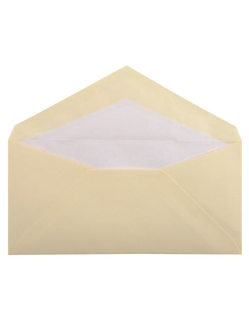 Ref : 1602 Enveloppe Ivoir "Vergé de France" Lalo, Format DL.110 x 220 100g