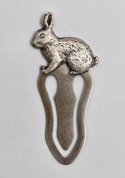 Ref: 0012531-2: Marque-page en étain "Lapin"