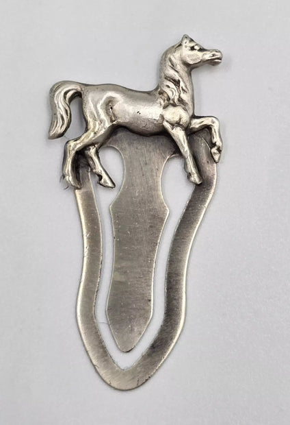 Ref: 0012531-3: Marque-page en étain "Cheval"