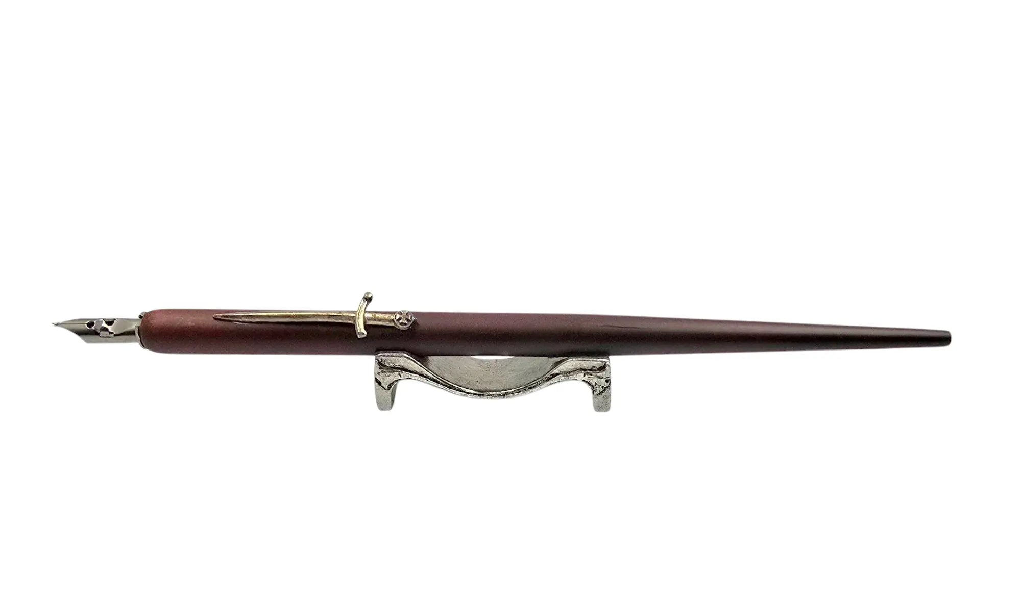 Ref: 1442: Pewter pen rest or sealing stamp holder 