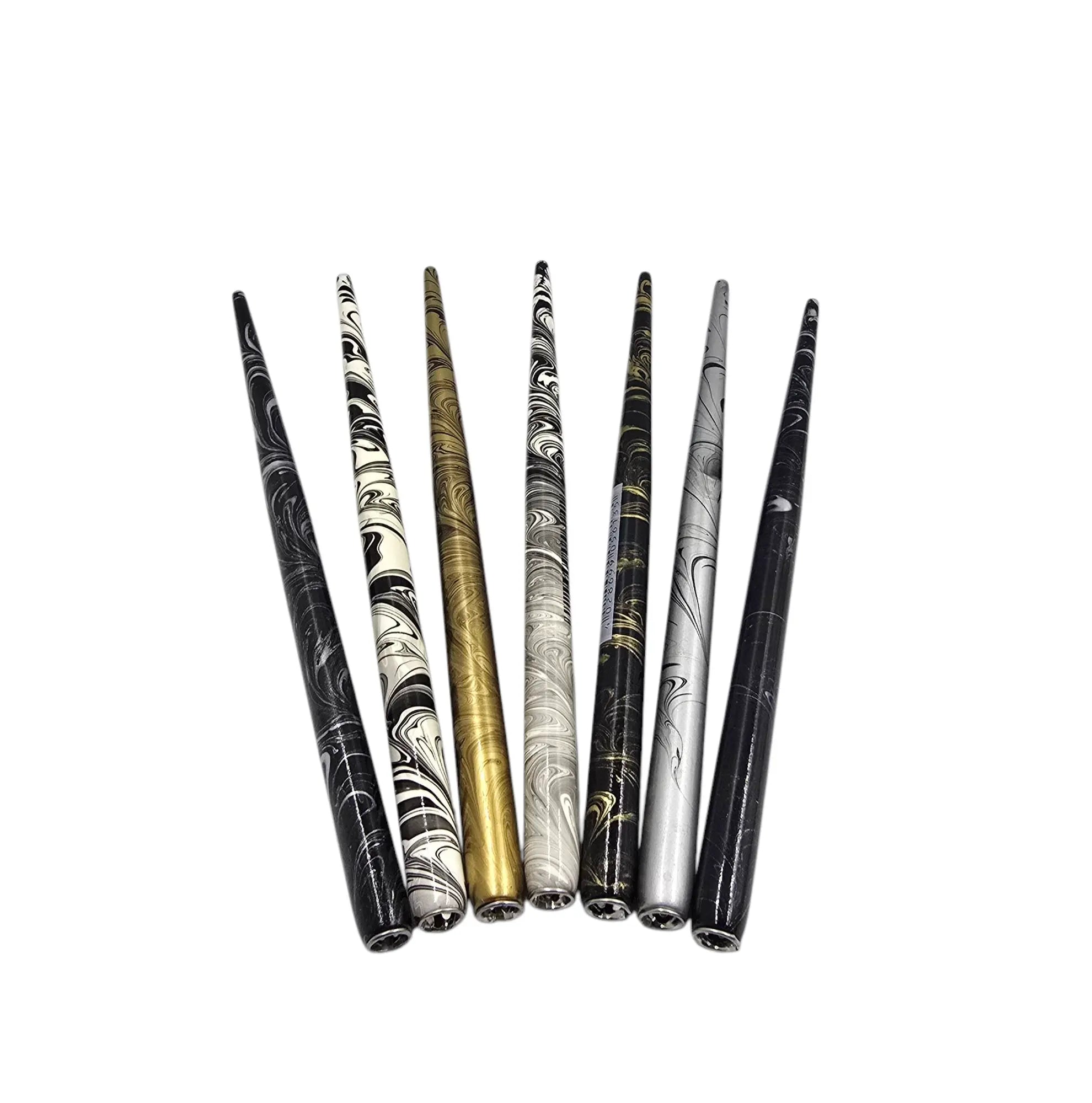 Ref: 162-3: Porte-plume marbré métallisé