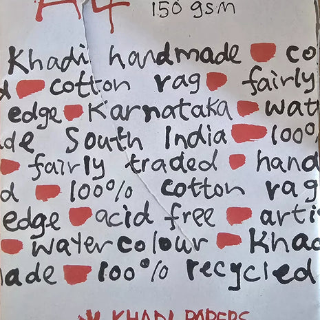Ref: 1589 Papier fait main Khadi