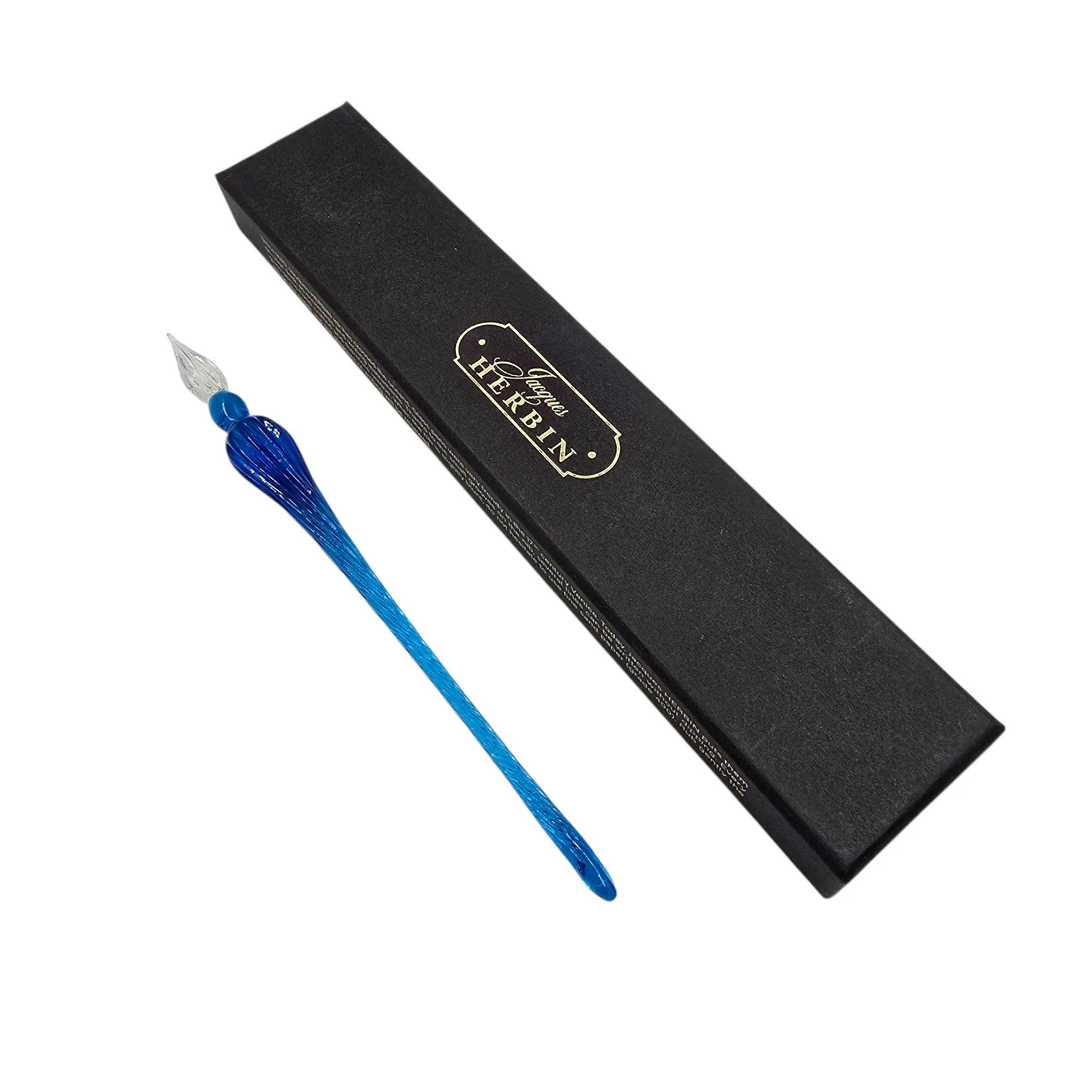 Ref: 612-2: Large round Herbin glass feather