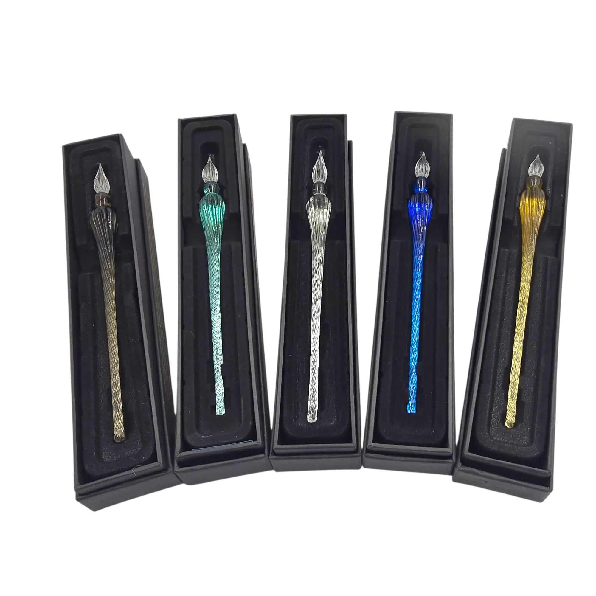 Ref: 612-2: Large round Herbin glass feather