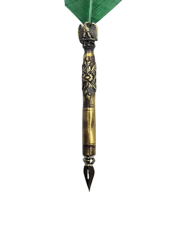 Ref: 0006285-2  Coffret plume d'oie " Empire ", parement ouvragé