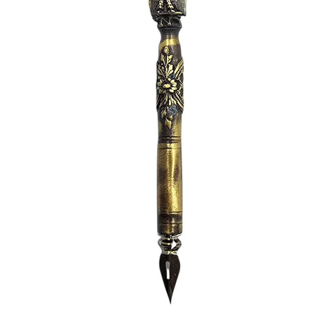 Ref: 0006285-2  Coffret plume d'oie " Empire ", parement ouvragé