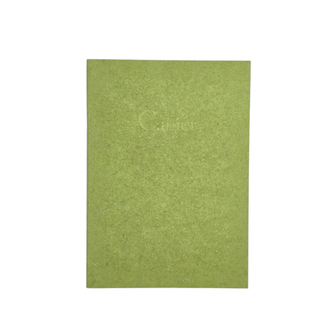 Ref : 0830 Cahier Vert – Pages Blanches – Format A5