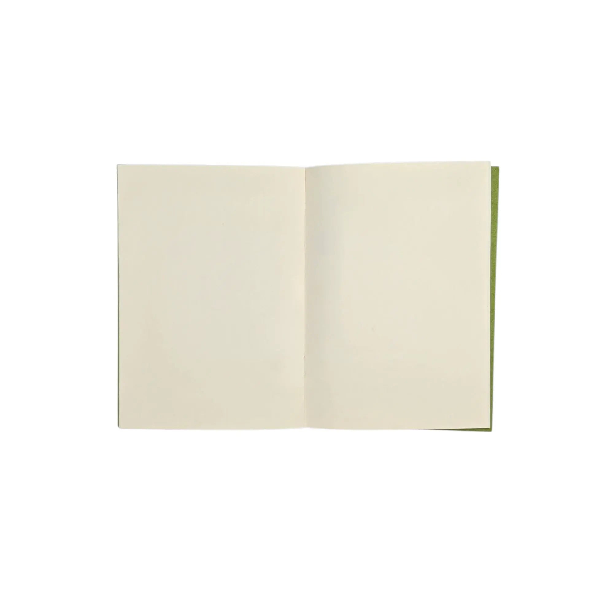 Ref : 0830 Cahier Vert – Pages Blanches – Format A5