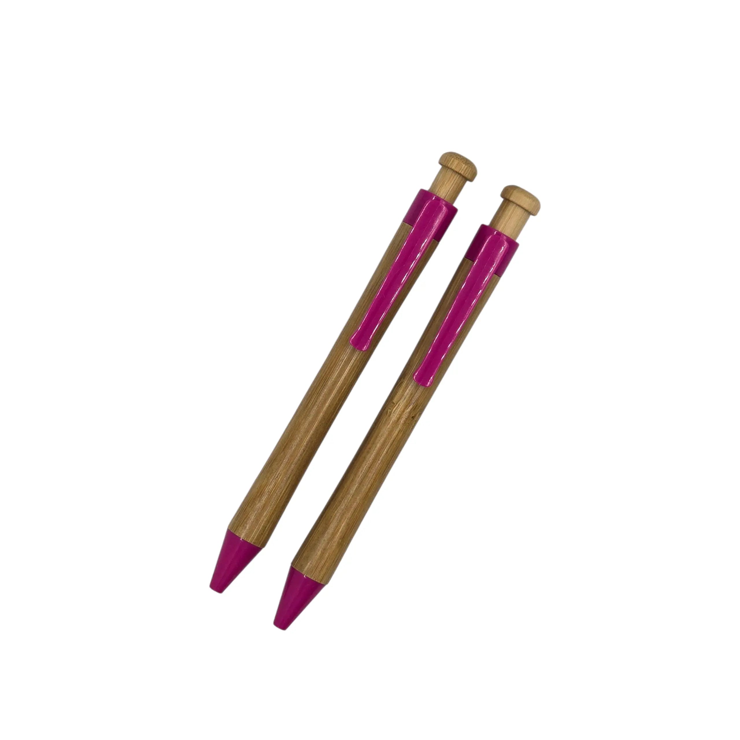 Ref : 0002436 Set de stylos en Bambou pointe fine