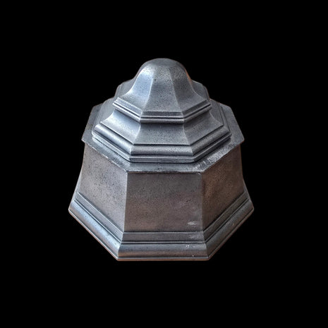 Le Cœur de l’Encre. Encrier ancien étains de la Rose