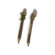 Le Stylet du Sylvestre. Stylo en bois naturel orné d’un cristal brut