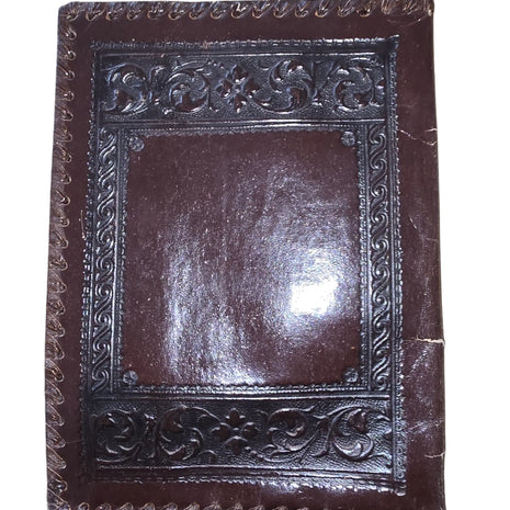 Étui de manuscrit en cuir embossé