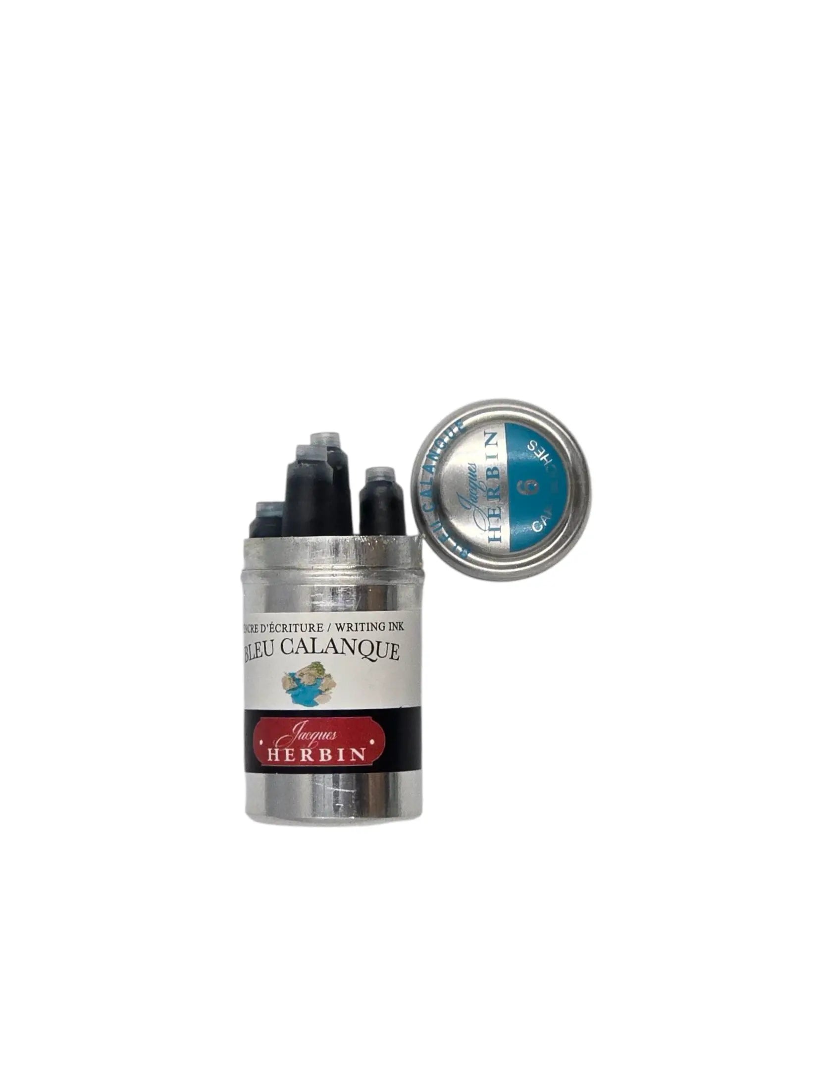 Ref: 143: Box of 6 Herbin ink cartridges for classic fountain pens 