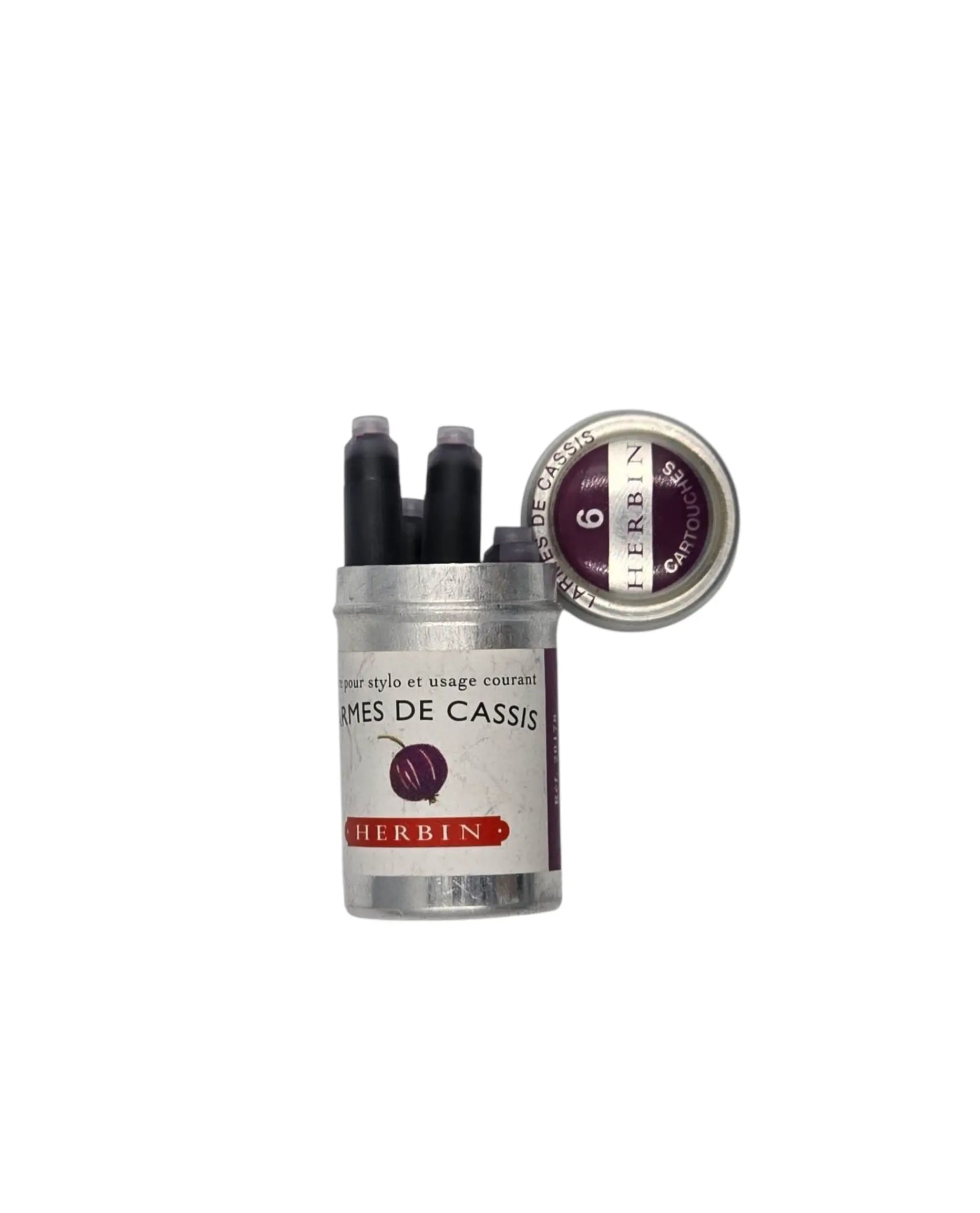 Ref: 143: Box of 6 Herbin ink cartridges for classic fountain pens 