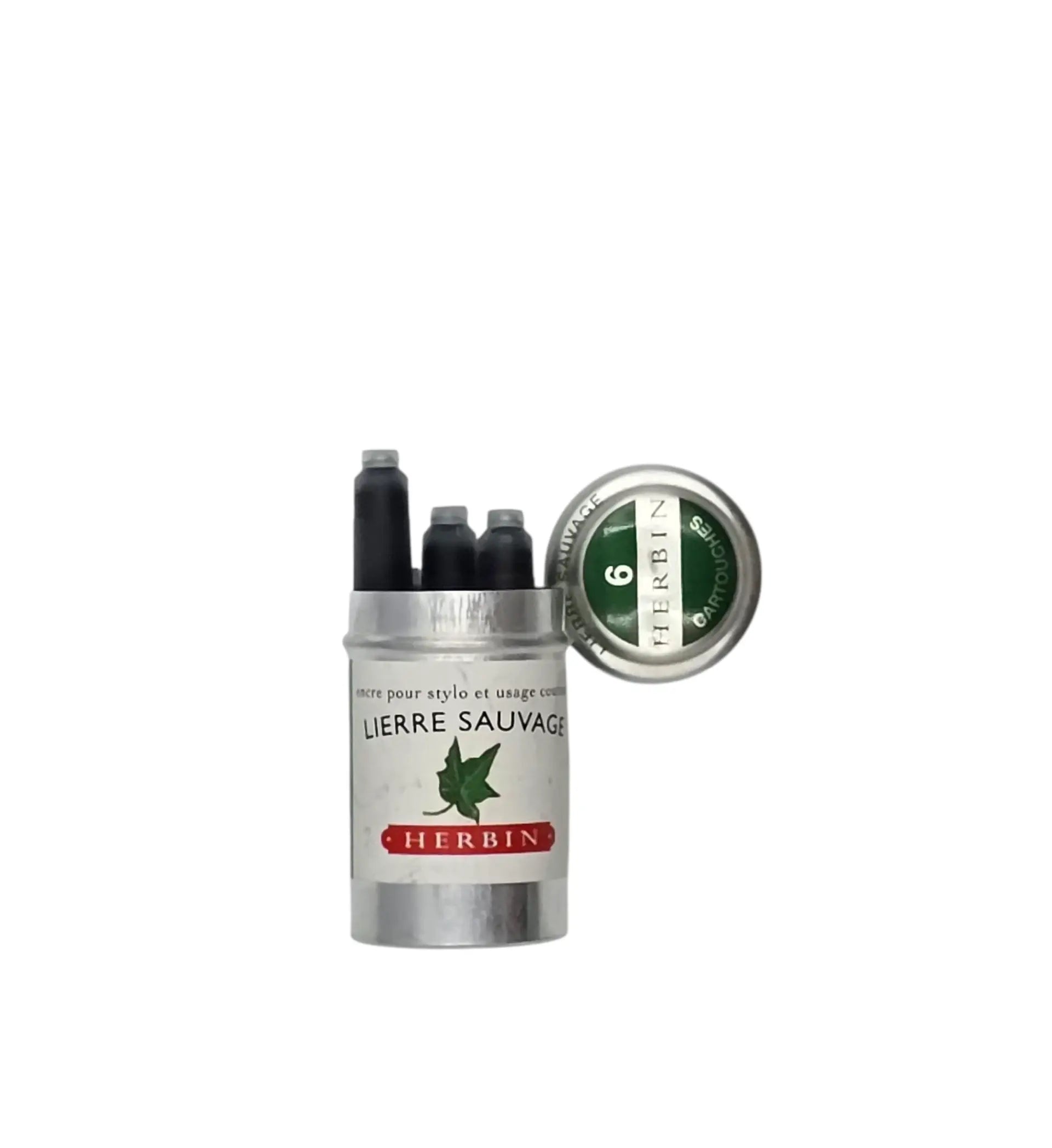 Ref: 143: Box of 6 Herbin ink cartridges for classic fountain pens 