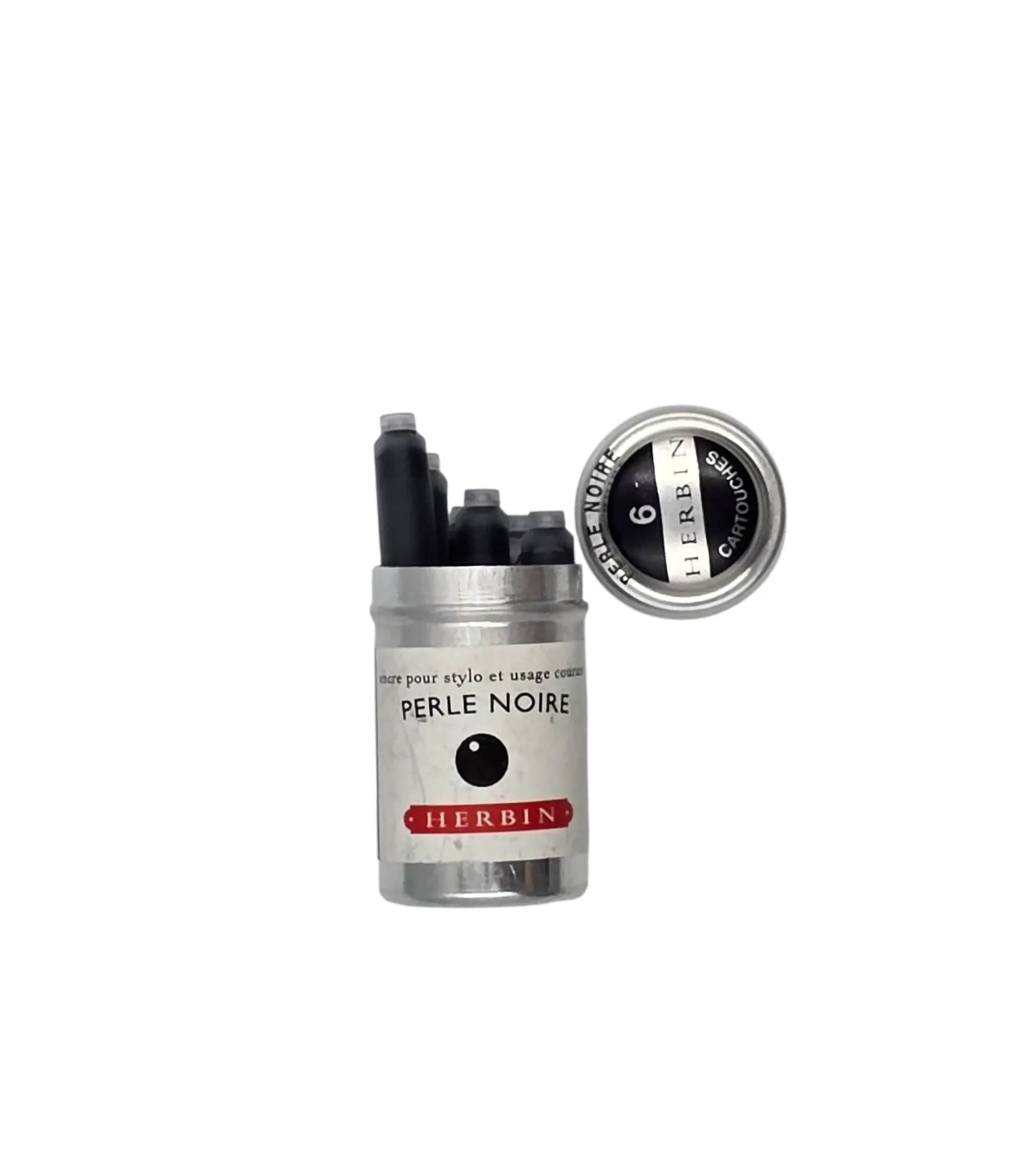 Ref: 143: Box of 6 Herbin ink cartridges for classic fountain pens 