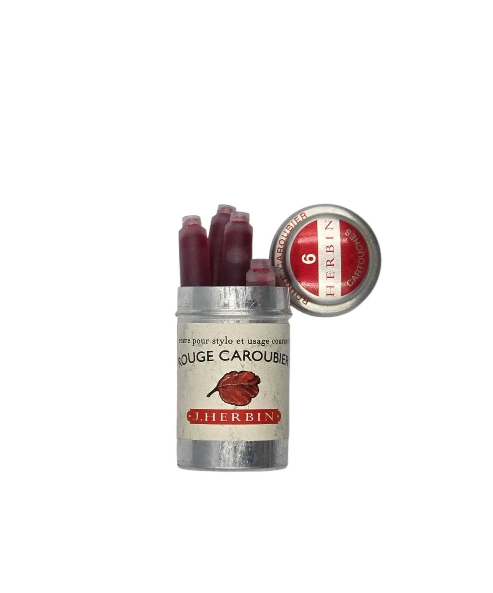 Ref: 143: Box of 6 Herbin ink cartridges for classic fountain pens 