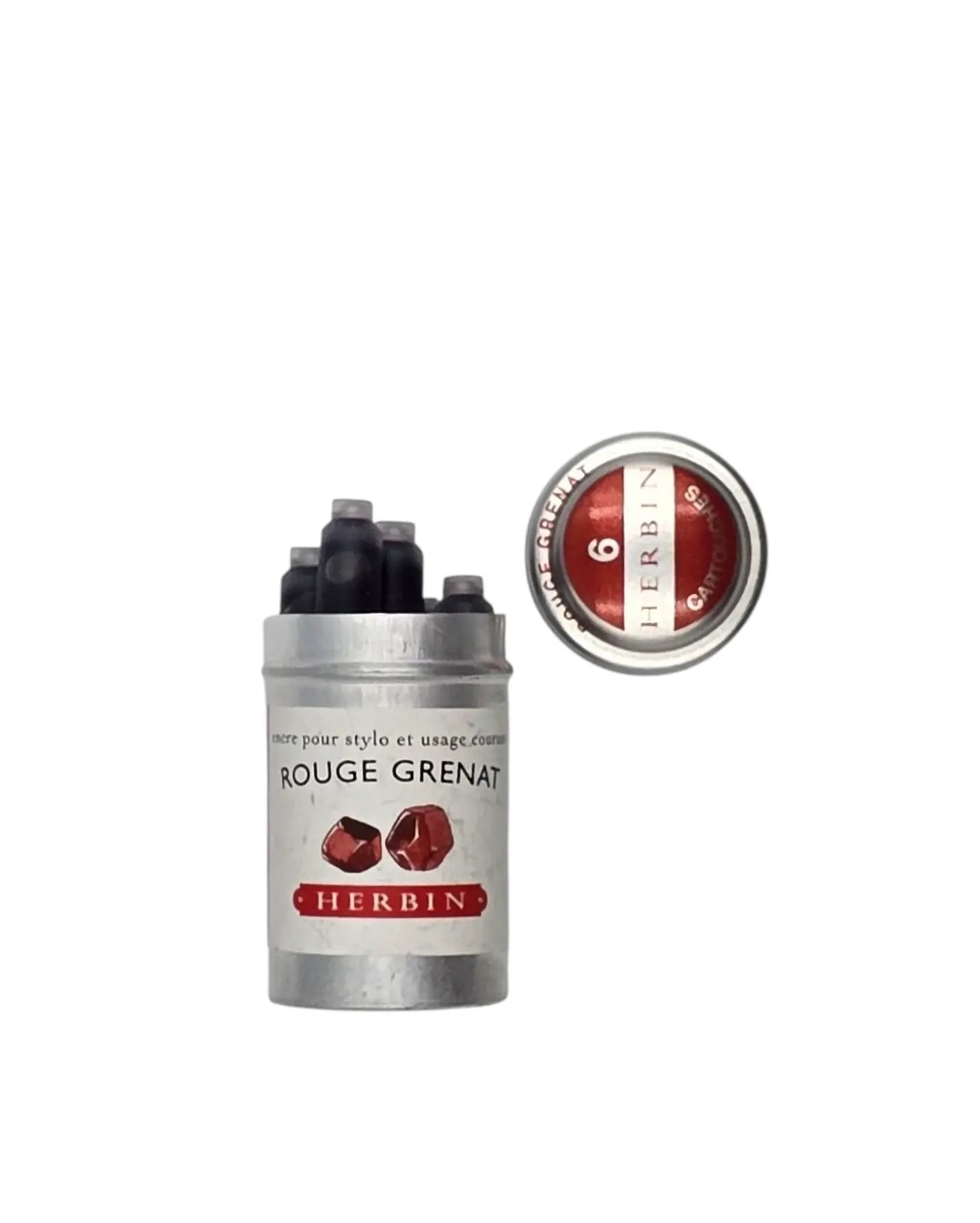 Ref: 143: Box of 6 Herbin ink cartridges for classic fountain pens 