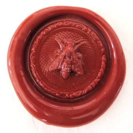 Ref: 0006190 Sceau artisanal en étain " Abeille "