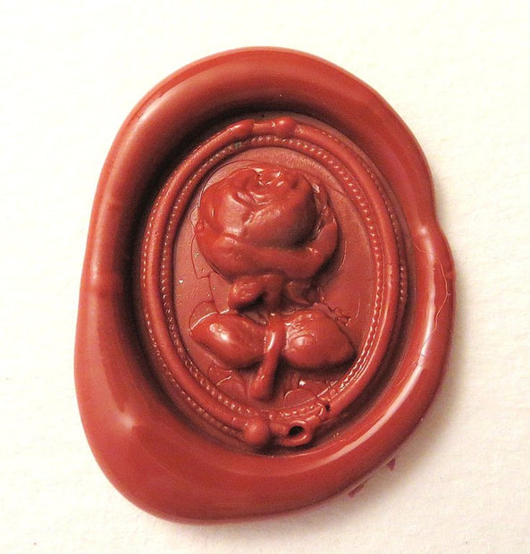 ref: 0006675-3 Sceau artisanal en étain " Rose "