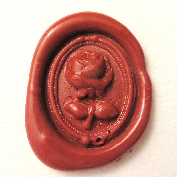 ref: 0006675-3 Sceau artisanal en étain " Rose "