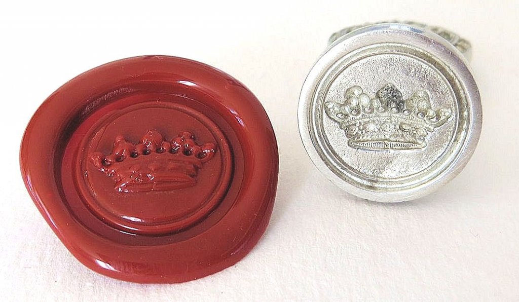 Ref: 0006242 Sceau artisanal en étain 