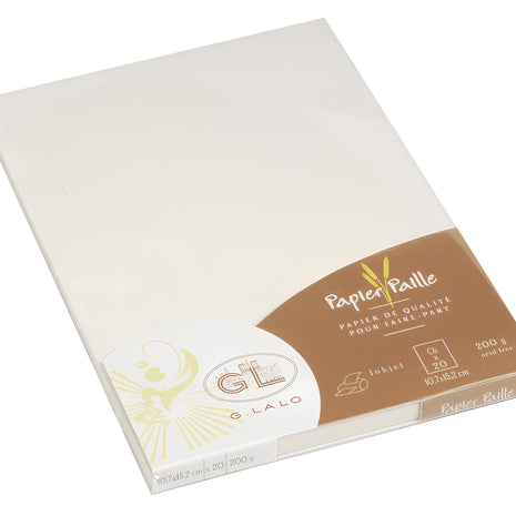 Ref: 0005013 Carte "Paille" simple Lalo