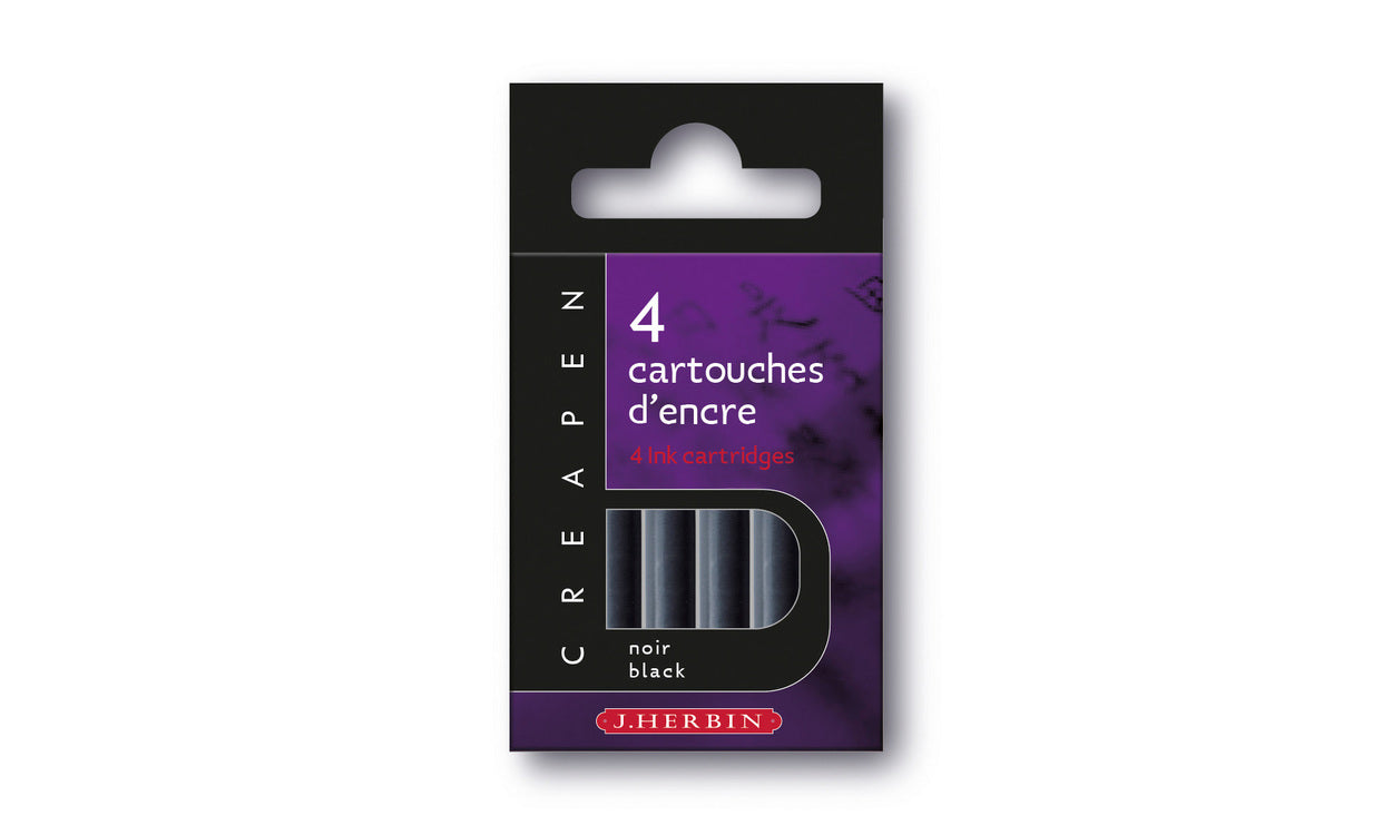 Ref: 143-4: Cartouches d'encre pour feutres et pinceaux rechargeables Créapen
