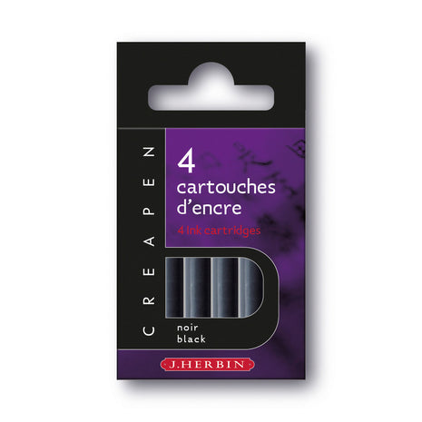 Ref: 143-4: Ink cartridges for Créapen refillable felt-tip pens and brushes
