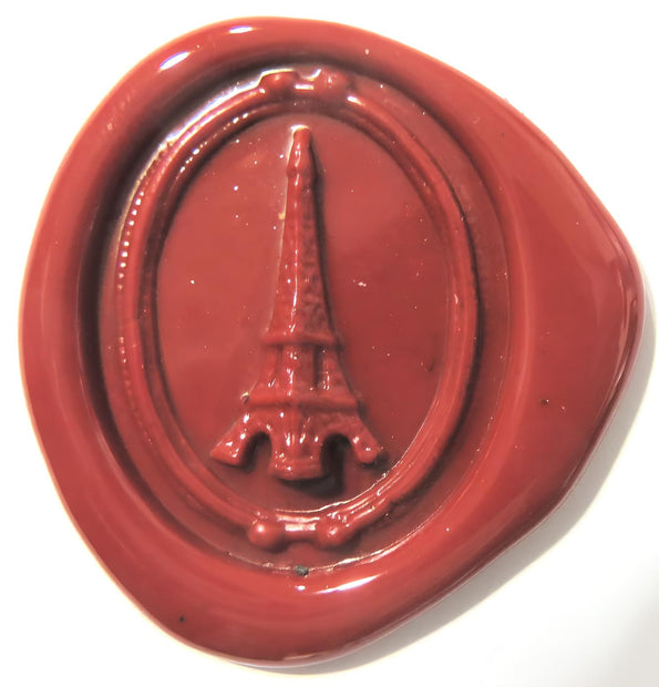 ref: 0006676 Sceau artisanal en étain " Tour Eiffel "