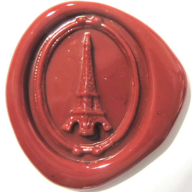 ref: 0006676 Sceau artisanal en étain " Tour Eiffel "