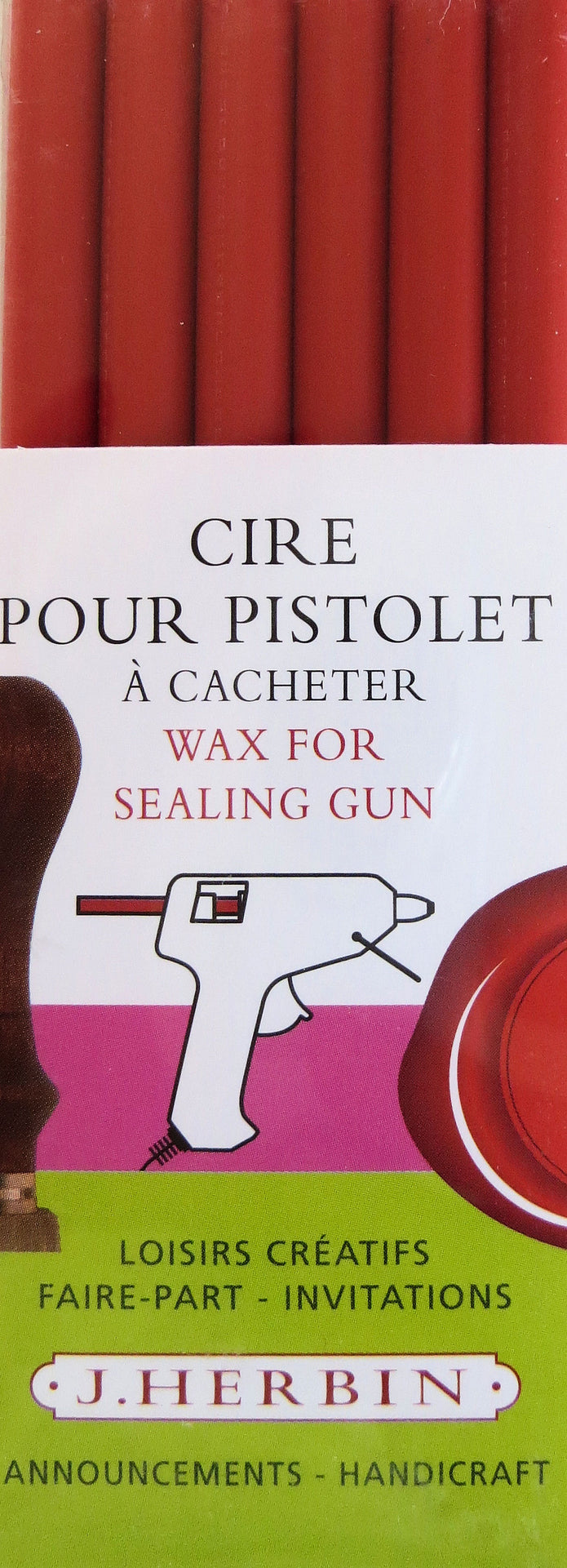 ref: 134: Cire à cacheter Herbin pour pistolet à cire
