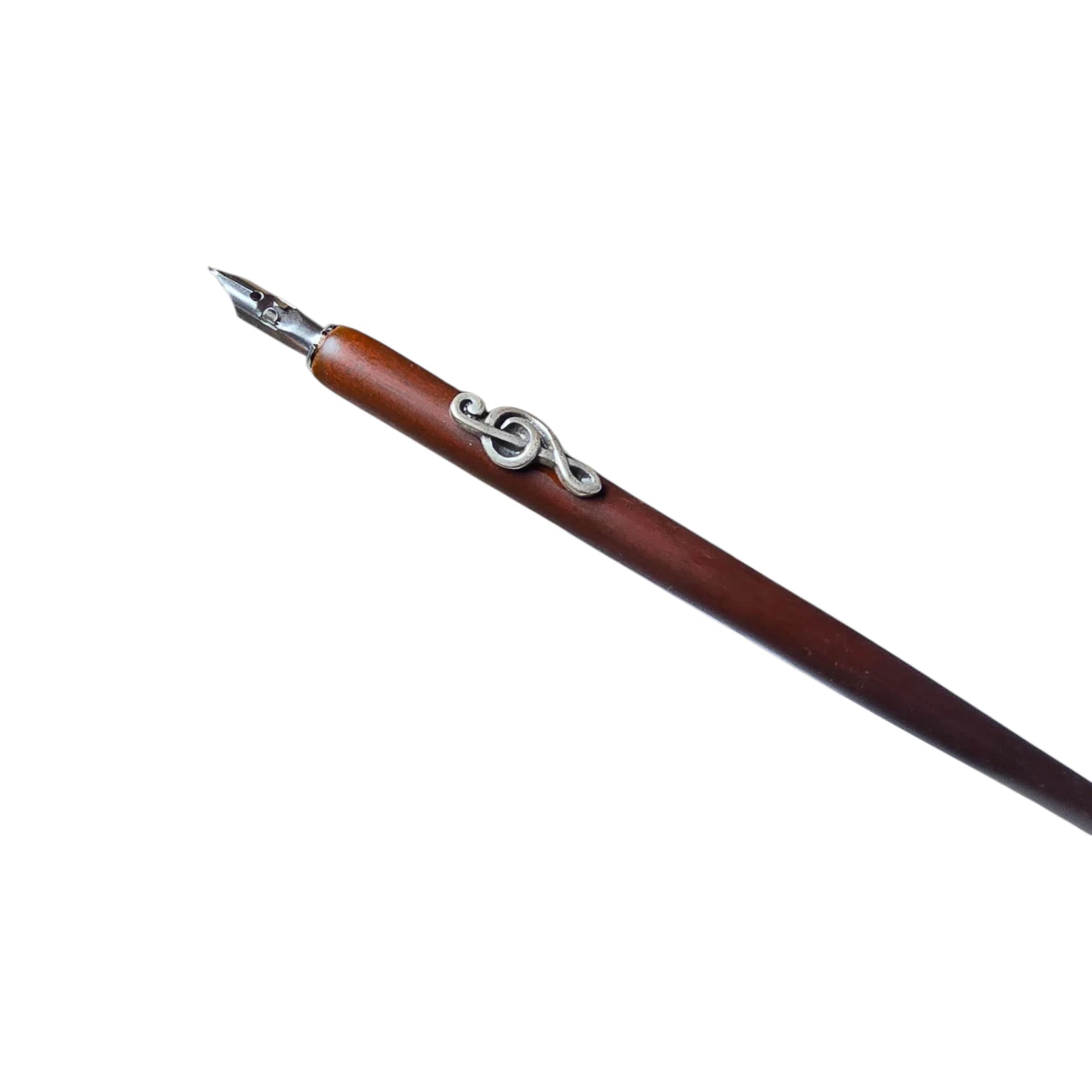 Ref: 0012612 Wooden pen holder with metallic pattern