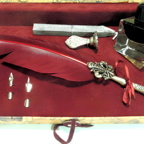 Ref: 0000453-2 Coffret " Fleur de Lys, cire et sceau à cacheter "