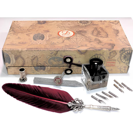 Ref: 0000453-2 Coffret " Fleur de Lys, cire et sceau à cacheter "