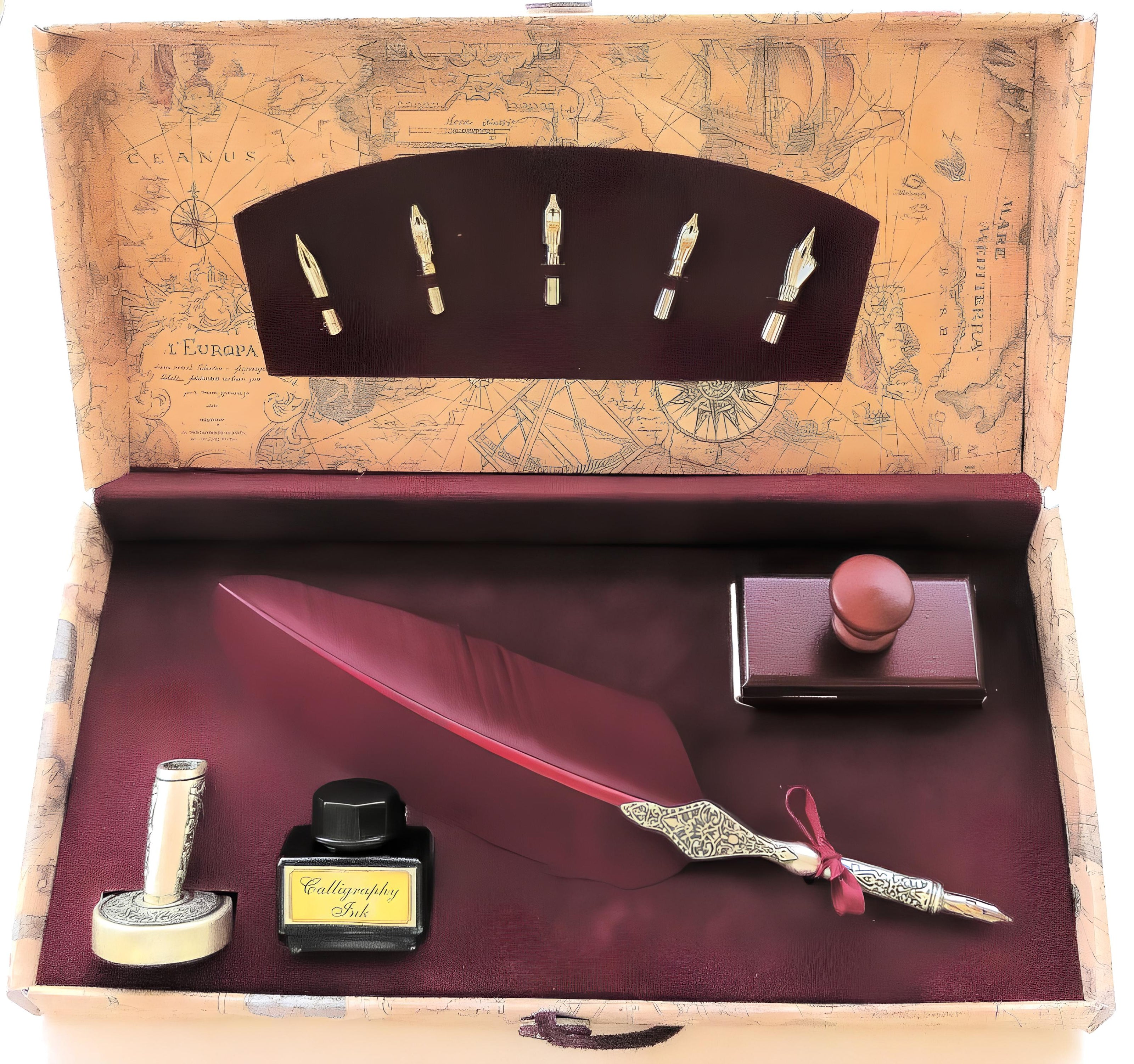 Ref: 1862 “Goose Quill and Blotting Pad” Box Set 